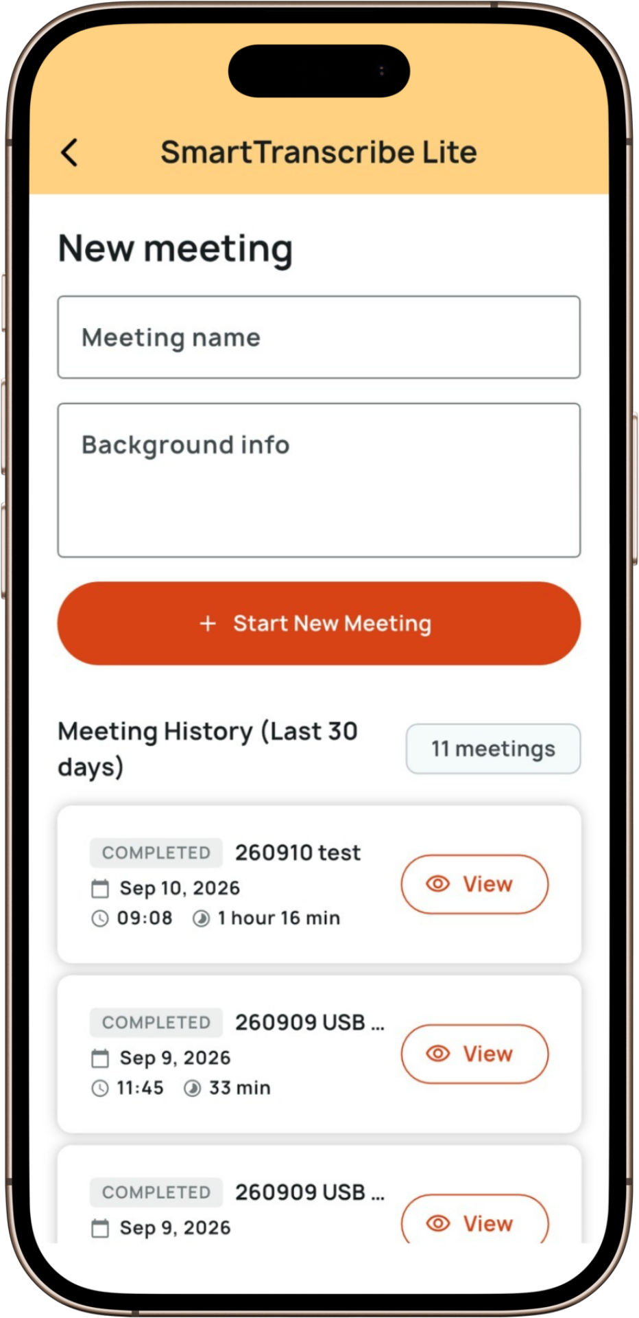 Mobile app Catering Mobile app Staff menu
